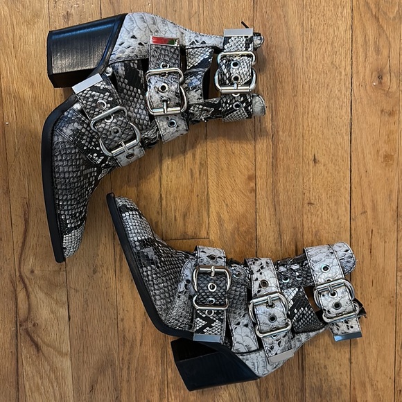 Jeffrey Campbell Caceres Snake Booties - Picture 3 of 8